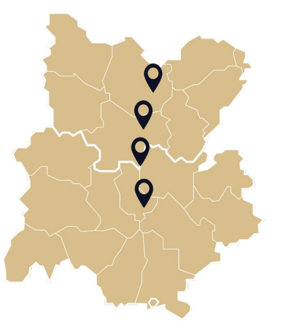 Carte avec point de géocalisation